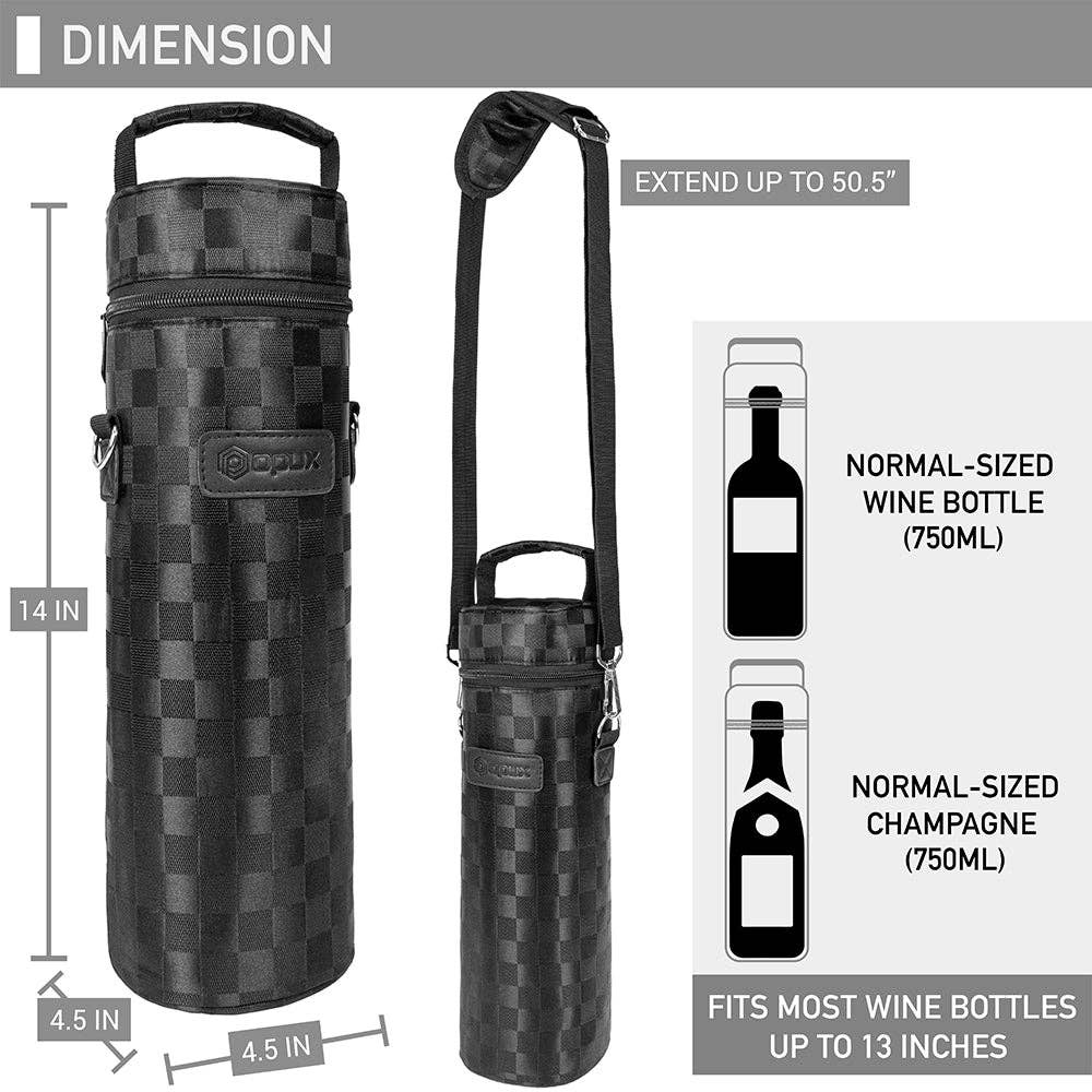 OPUX - Wholesale Wine Tote - 1 Bottle Wine Carrier Bag39
