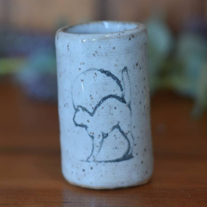 Tiny Tumblers - Black Cat | Halloween Cat | Witch Vibes for wholesale by Mud & Maker