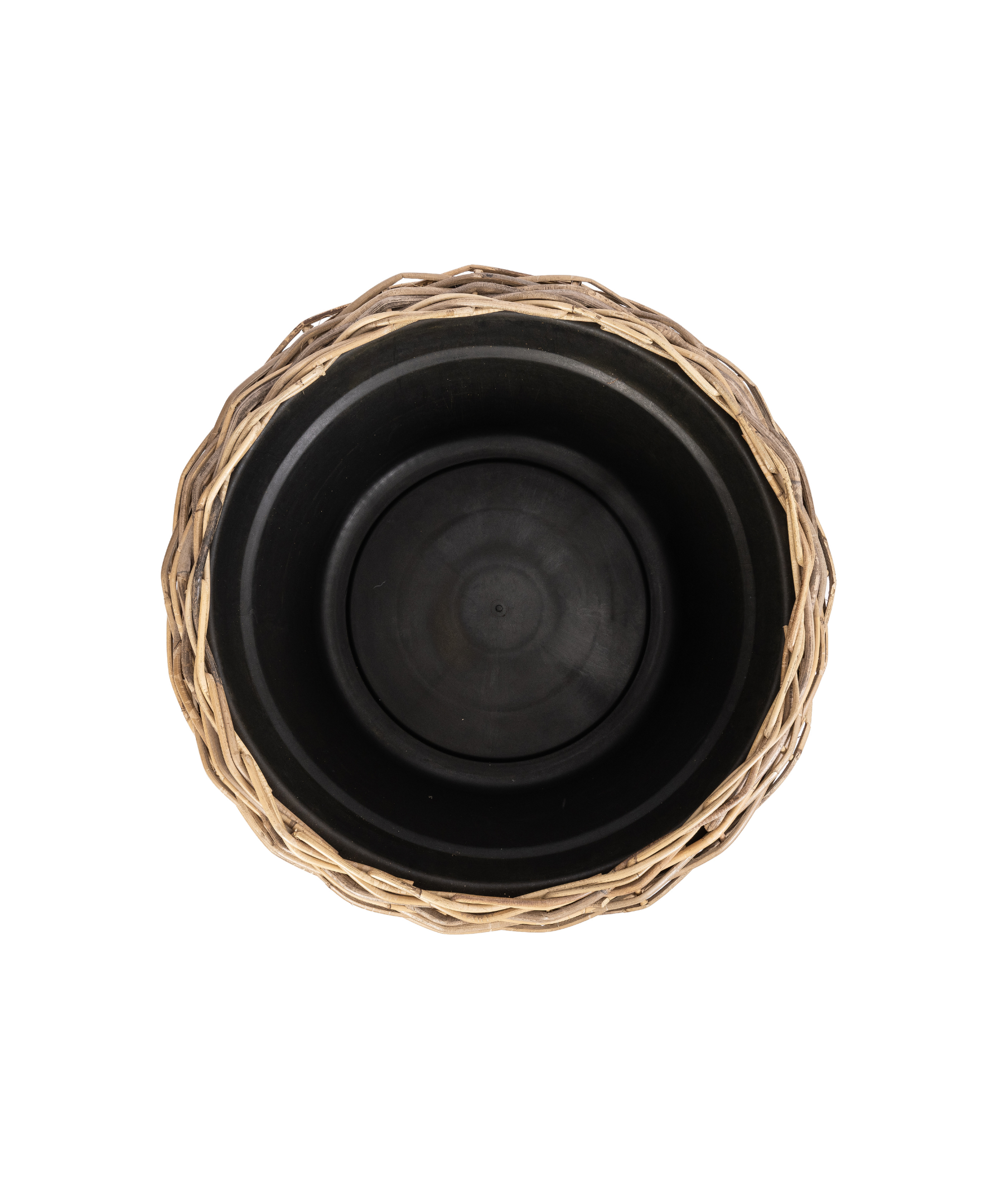 Artifacts Trading Company - Wholesale Plant Pot - Round Cone Rattan Planter with Liner - 22" 3