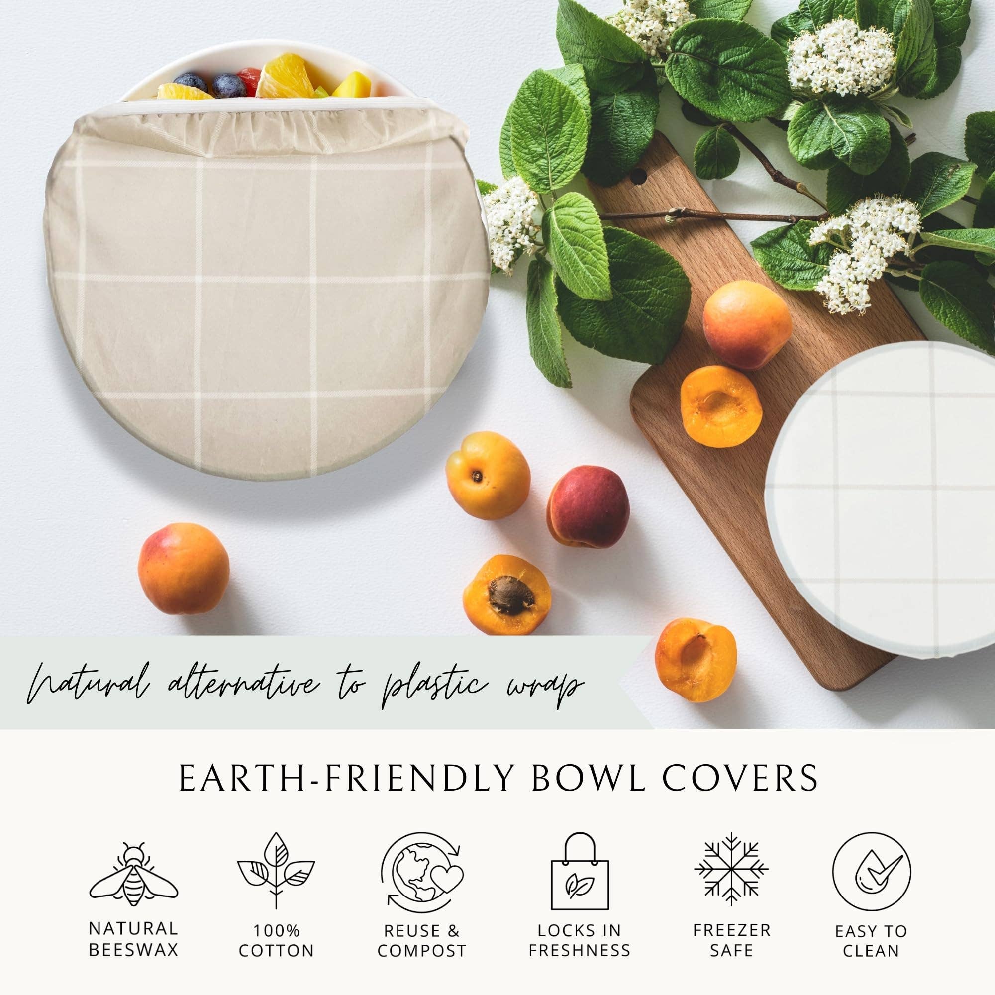 Nectar & Nest – wholesale Livsmedelsförvaring omslag/väska – Återanvändbara bivaxskålsöverdrag för brödjäsning4