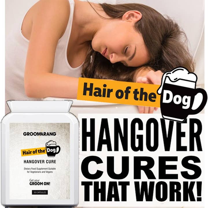 My Wholesale Warehouse – Großhandel Nahrungsergänzungsmittel/Vitamin zum Einnehmen – Groomarang „Hair of the Dog“ -Tabletten gegen Kater