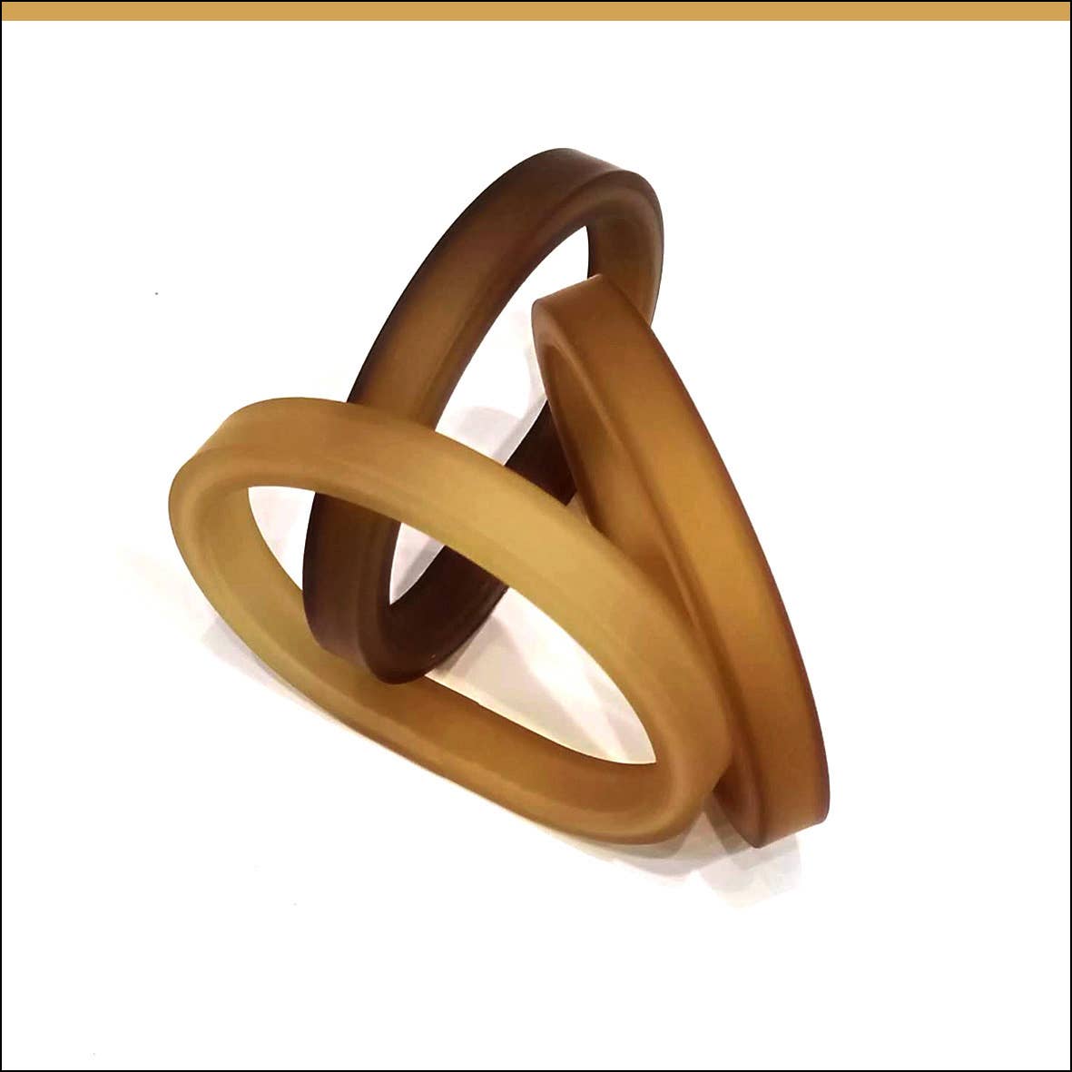 ALEX+SVET - Wholesale Bangle Bracelet - DRIM TRIO set of 3 hand-tinted rubber bracelets ESSENTIALS20