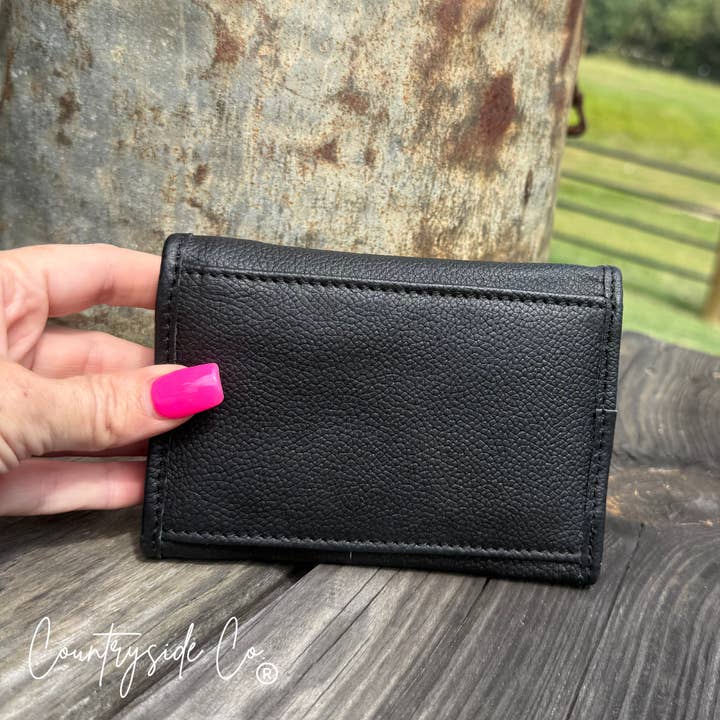 Texas Western Cowhide Bags and More - Wholesale Wallet - Women's - The Little Gambler Leather Wallet3