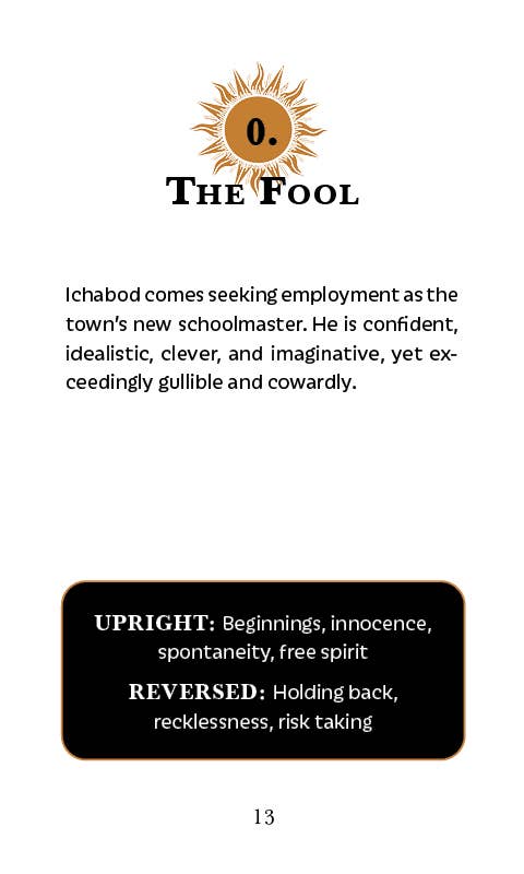 REDFeather - Wholesale Tarot Cards - The Legend of Sleepy Hollow Tarot —Headless Horseman Edition6