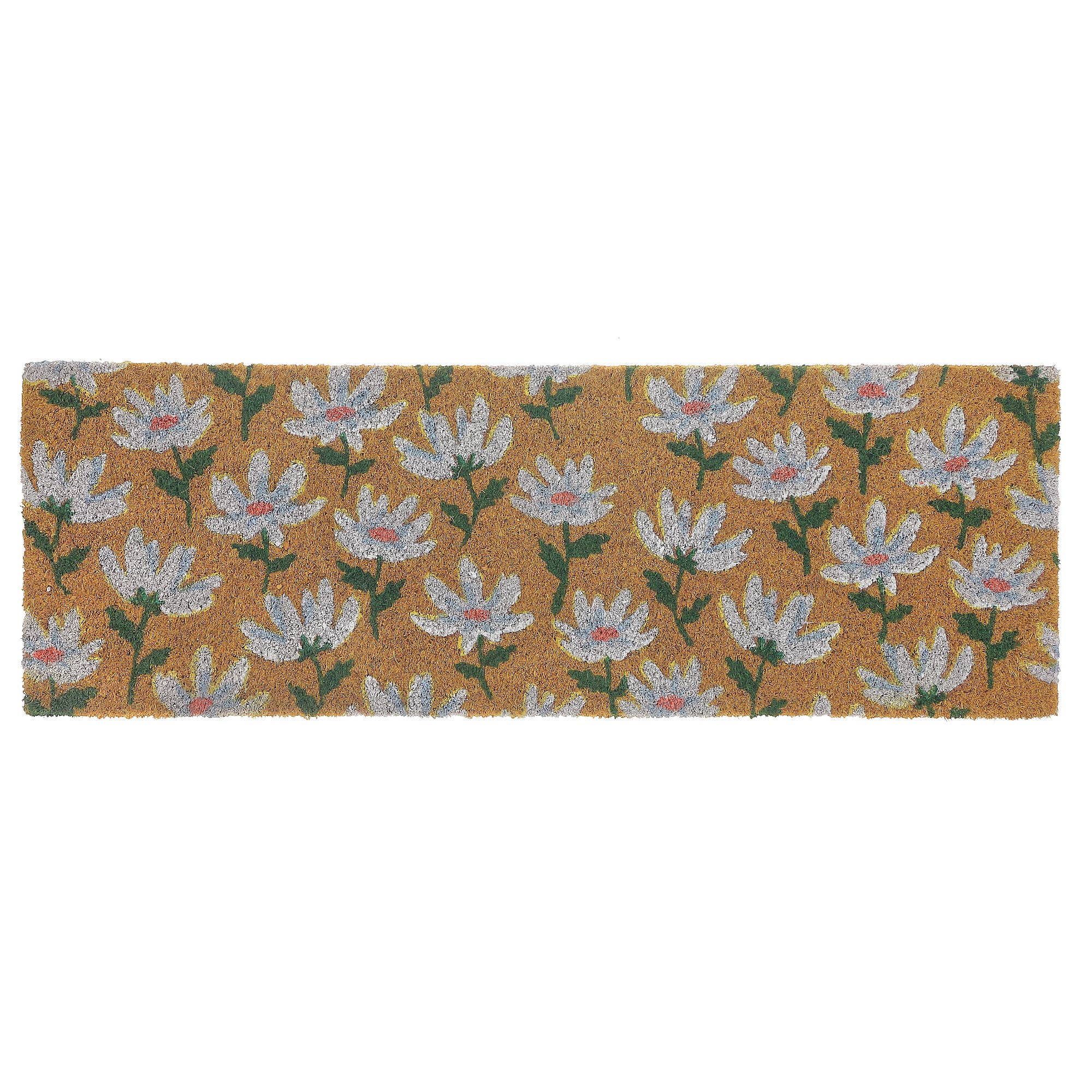 Multi Coir Door Mat Shasta Daisy 10"X30" for wholesale on Faire0