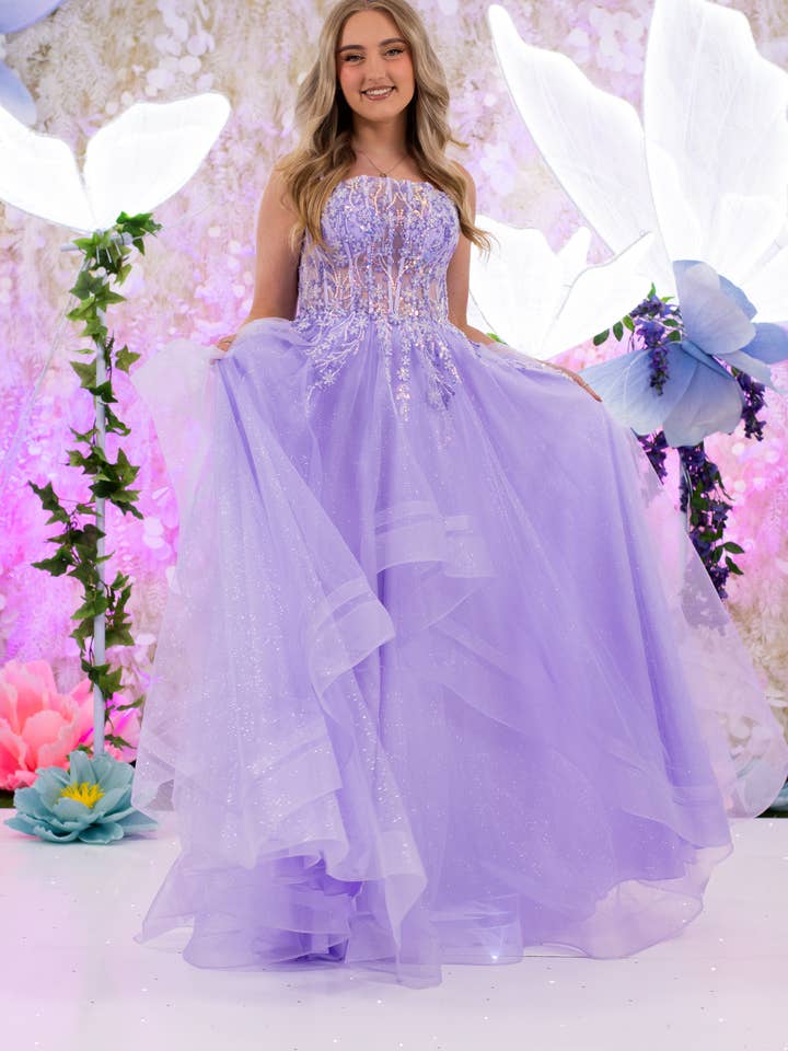 Zaylee Lilac for wholesale by Ruby Prom