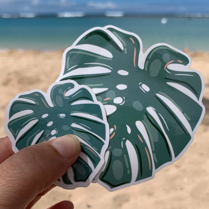 Monstera Sticker for wholesale by Debby Sato Designs