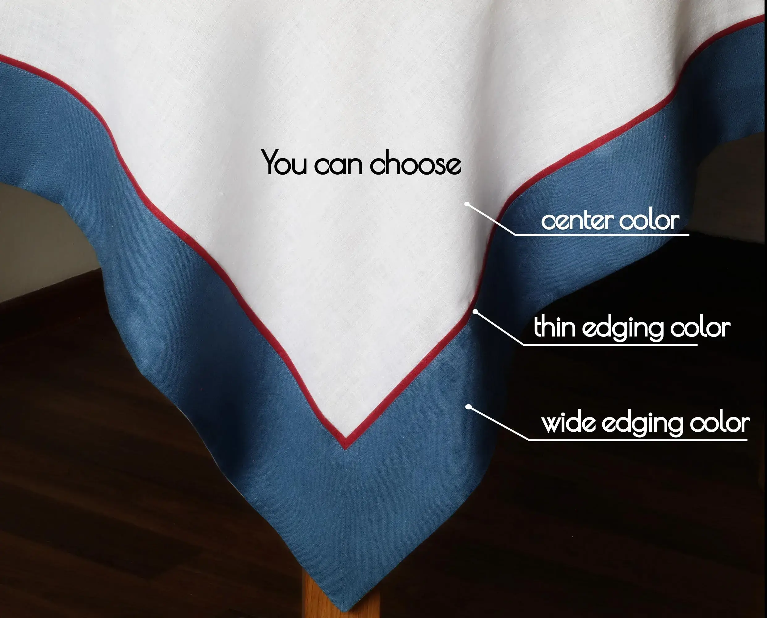 Liem Home - Wholesale Tablecloth - Linen Tablecloth with Double Edging. Custom tablecloth8