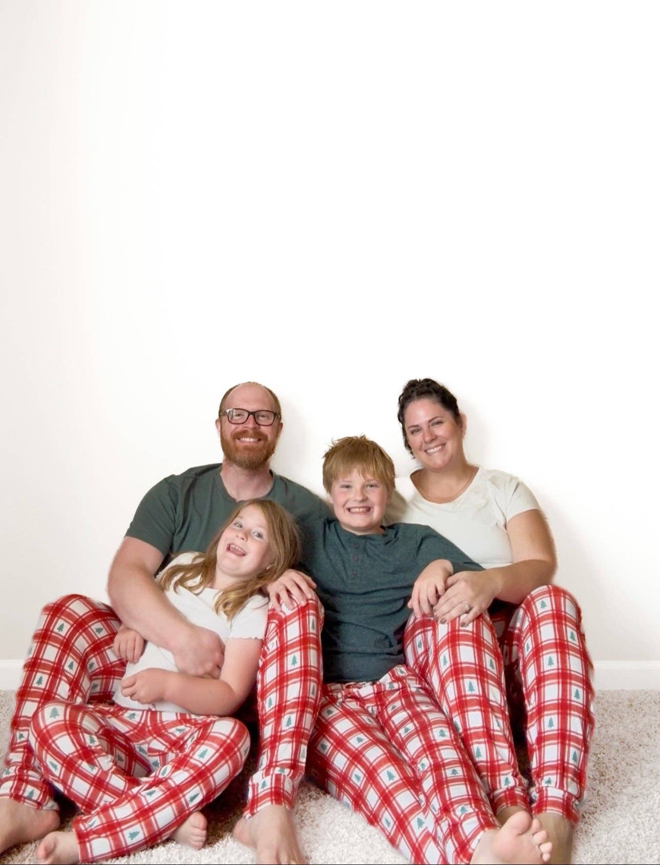 Belle & bros – wholesale Pyjamasunderdel - Barn – PLAID PINES | JOGGARE1