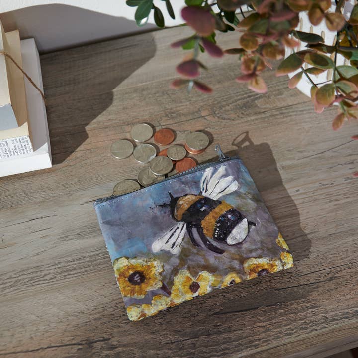 Primitives by Kathy - Wholesale Tote Bag - Unisex - Bumblebee Zipper Wallet
