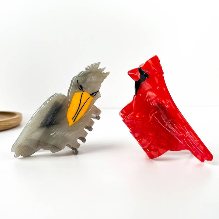 TheDivaSoap - Wholesale Hair Clip - Women's - Vulture, Shoebill & Parrot Claw Clip, Acetate Bird Hair Clip