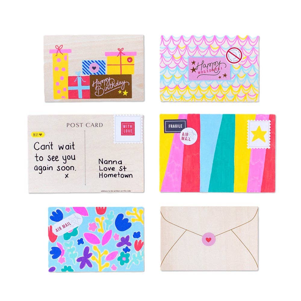 Make Me Iconic - Wholesale DIY Craft Kit - Kids - WOODEN TOY - POST BOX LETTERS CRAFT KIT21