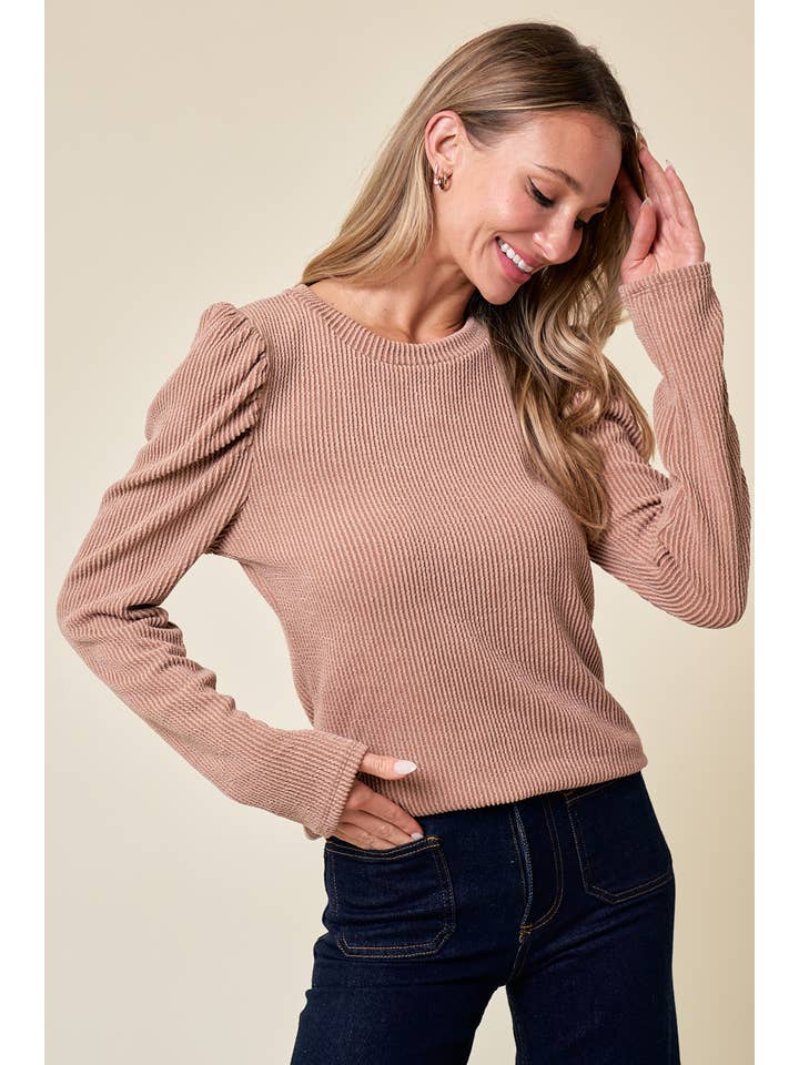 lovely melody - Wholesale Knit Top - Women's - LMT4604-Cece Solid Long Sleeve Top26