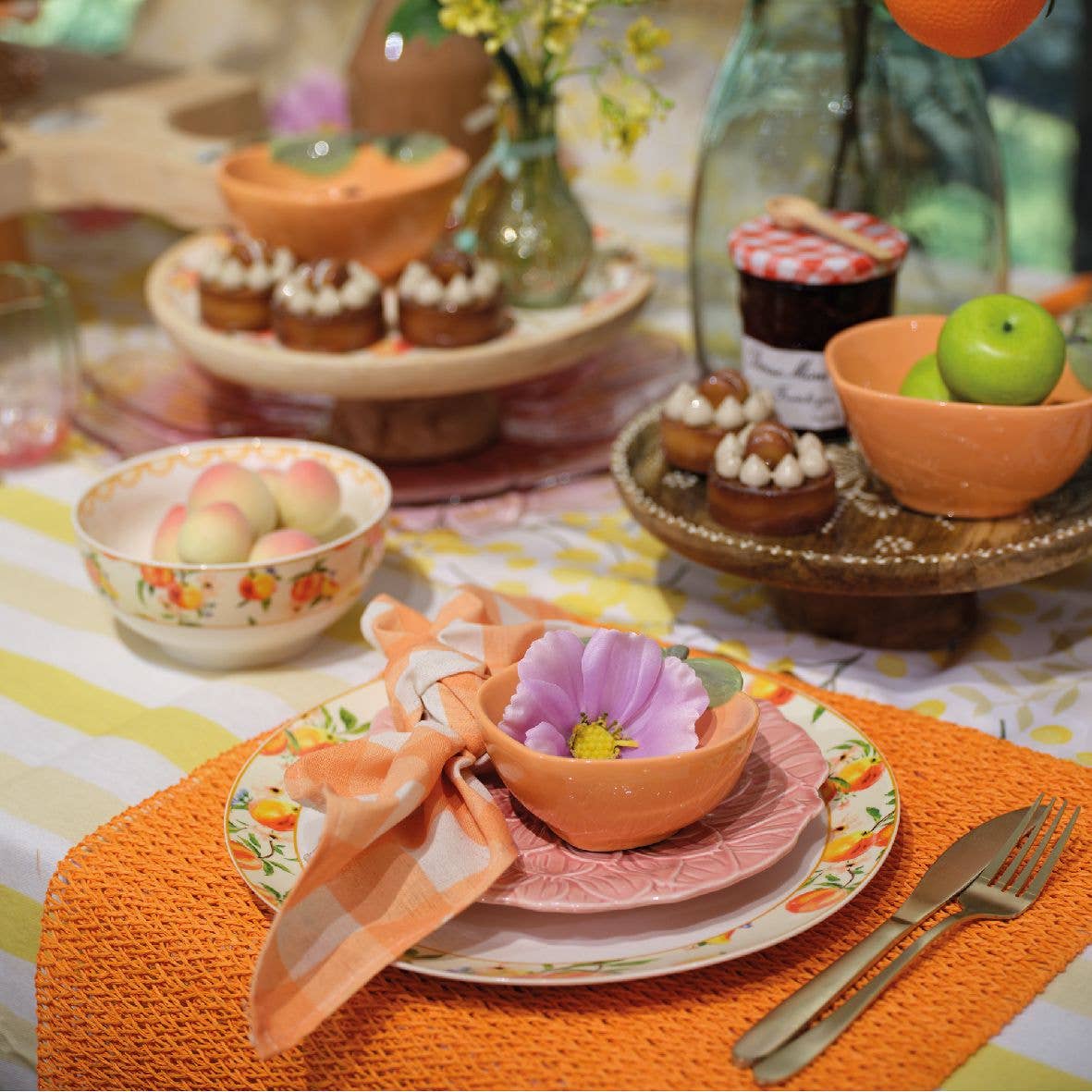 DRYdecorations - Vente Décorations de table - Assiettes petit-déjeuner fleurs - 3 couleurs2