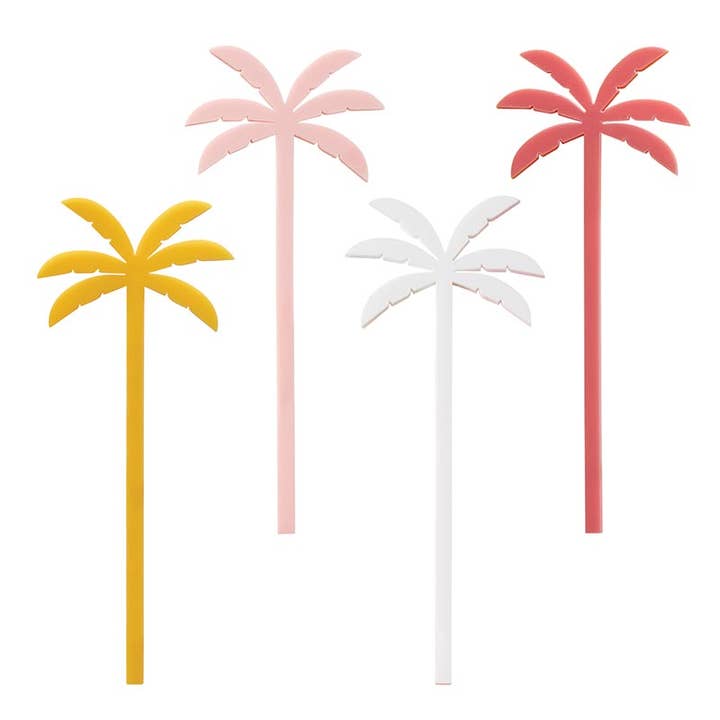 Acrylic Stir Sticks - Palm Trees for wholesale by Slant Collections by Creative Brands