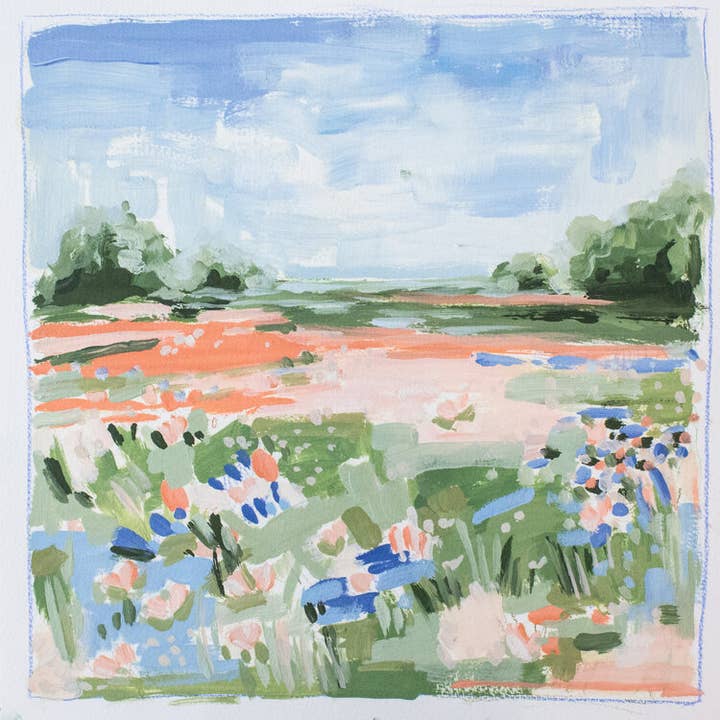 Stampa «We Took A Walk Square» per la vendita all'ingrosso da parte di Elizabeth Sage Art