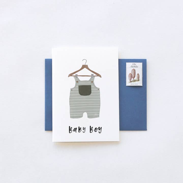 In the Daylight - Wholesale Baby Card - New Baby Boy Greeting Card1