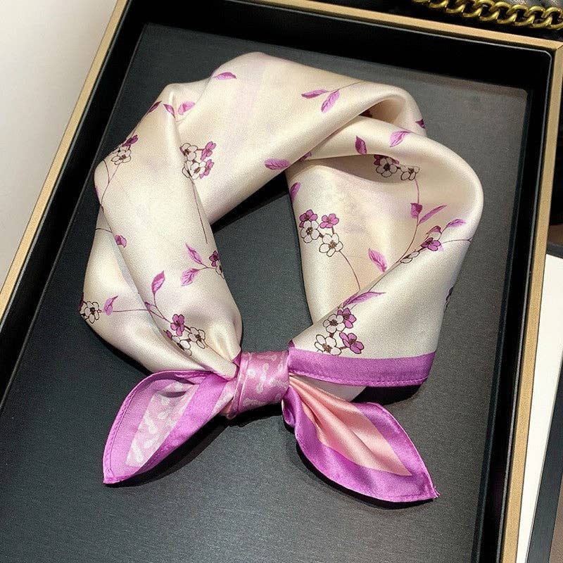 Plush Looks – wholesale Scarf – Women's – Thin Printed Small Handkerchief0