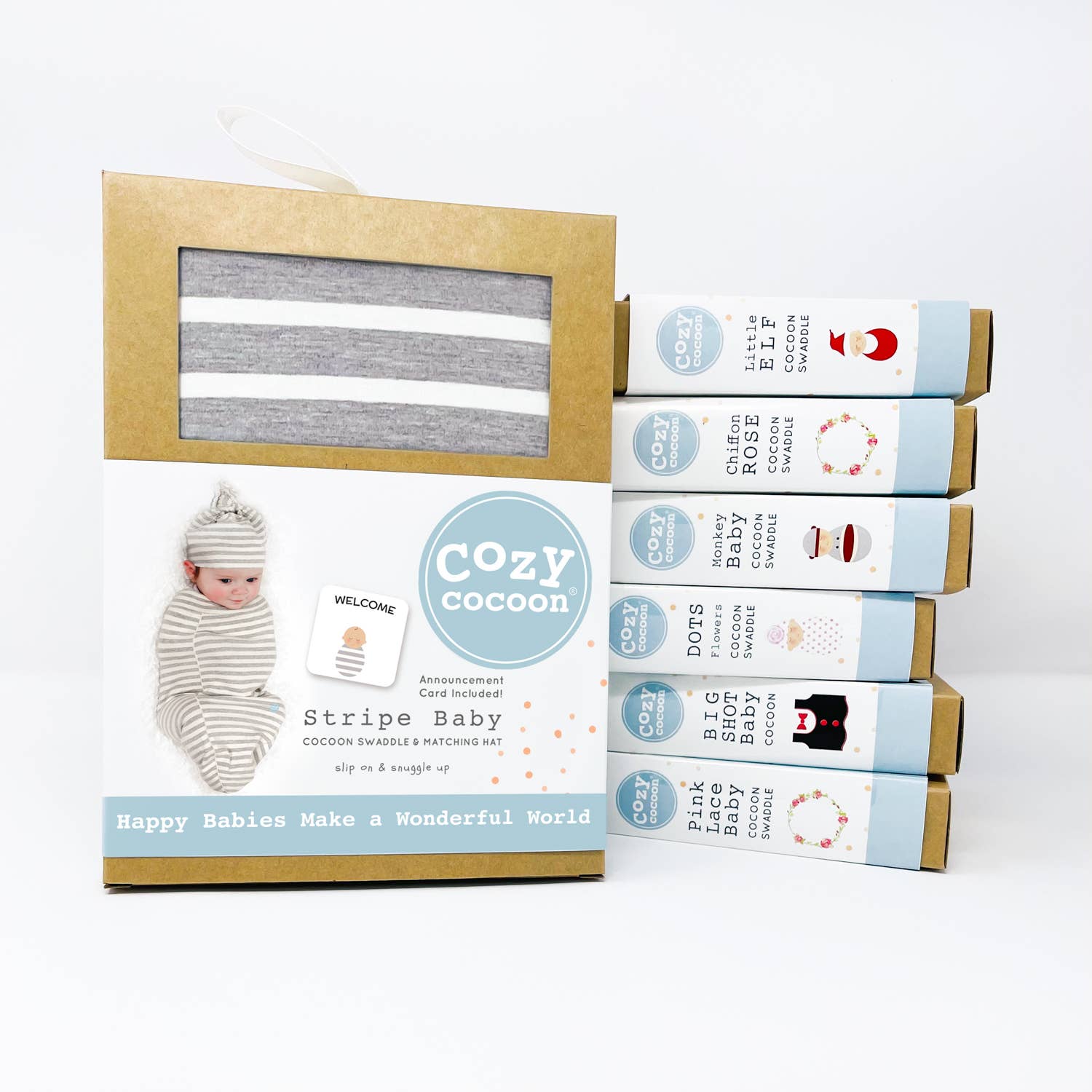 Cozy Cocoon - Wholesale Swaddle Set - Baby - Stripe Baby2