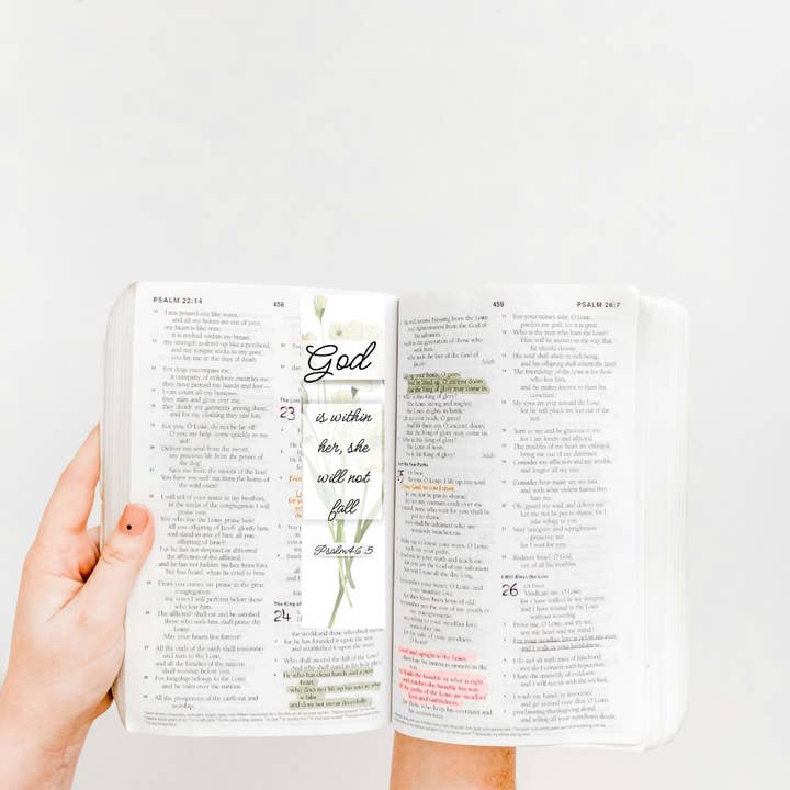 Psalm 46:5 – Christliches Lesezeichen für den Großhandel von 726 Market