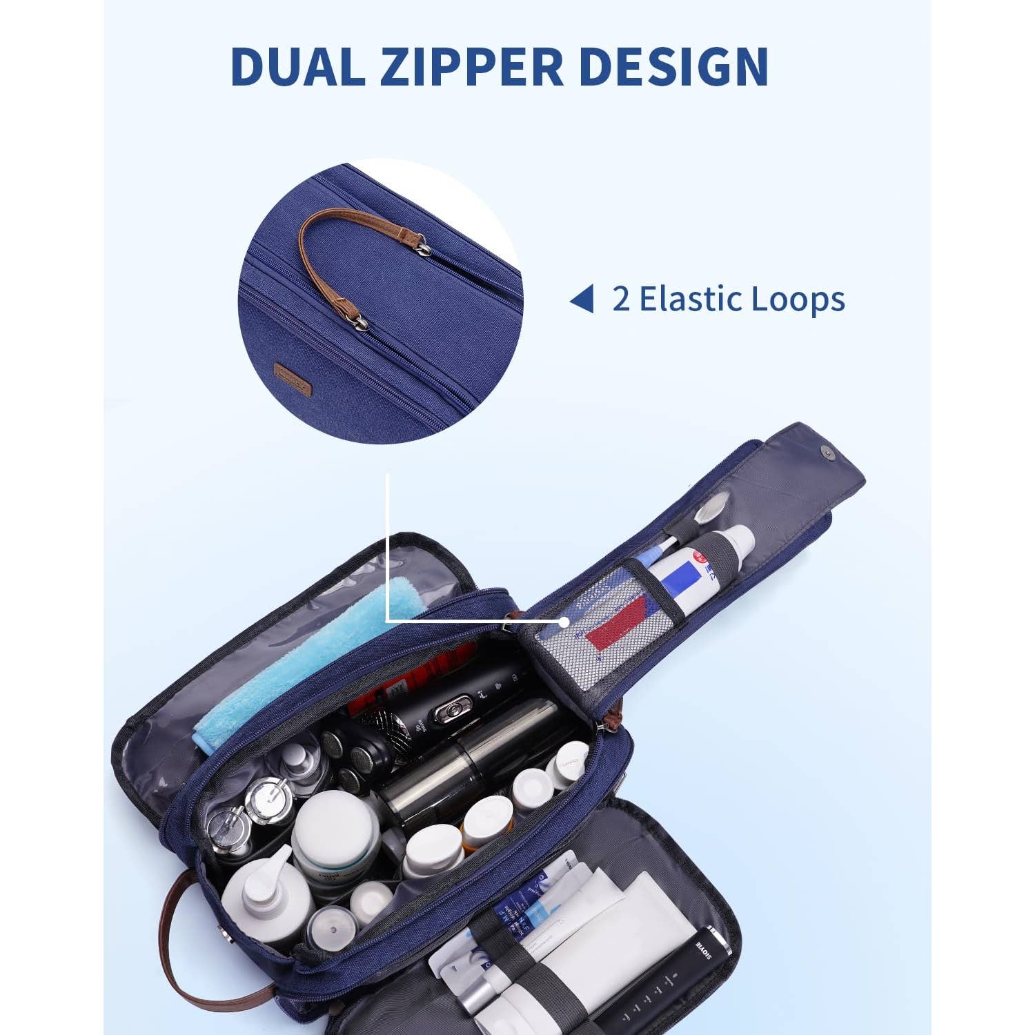 wandf – Engroshandel Toilettaske - Unisex – Canvas & læder Dopp Kit rejse vandafvisende barbertaske32