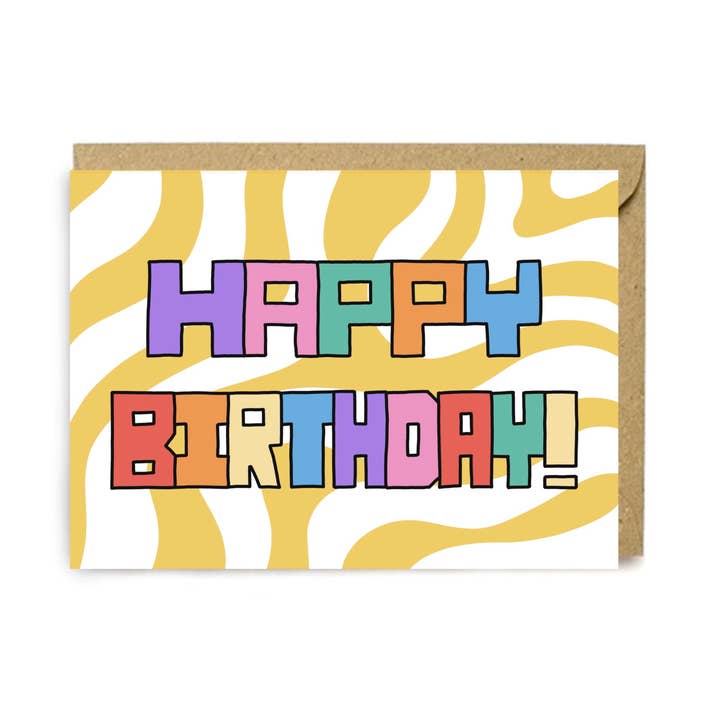 Happy birthday card for wholesale by Marblehead