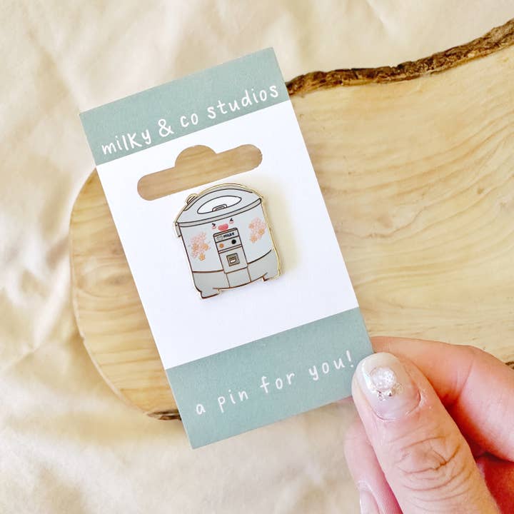 OG Rice Cooker - Enamel Pin for wholesale by Milky & Co. Studios