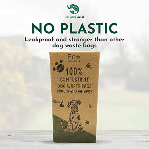 Eco Green Living - Wholesale Pet Poop Bag - Compostable Dog Waste Bags | 1 Pack - 60 Large Bags2