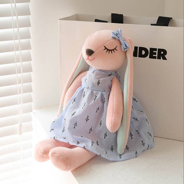 VIGOR - Wholesale Stuffed/Plush Toy - Kids & Baby - Flower skirt couple rabbit doll plush toy Long Legs(10 Pack)12
