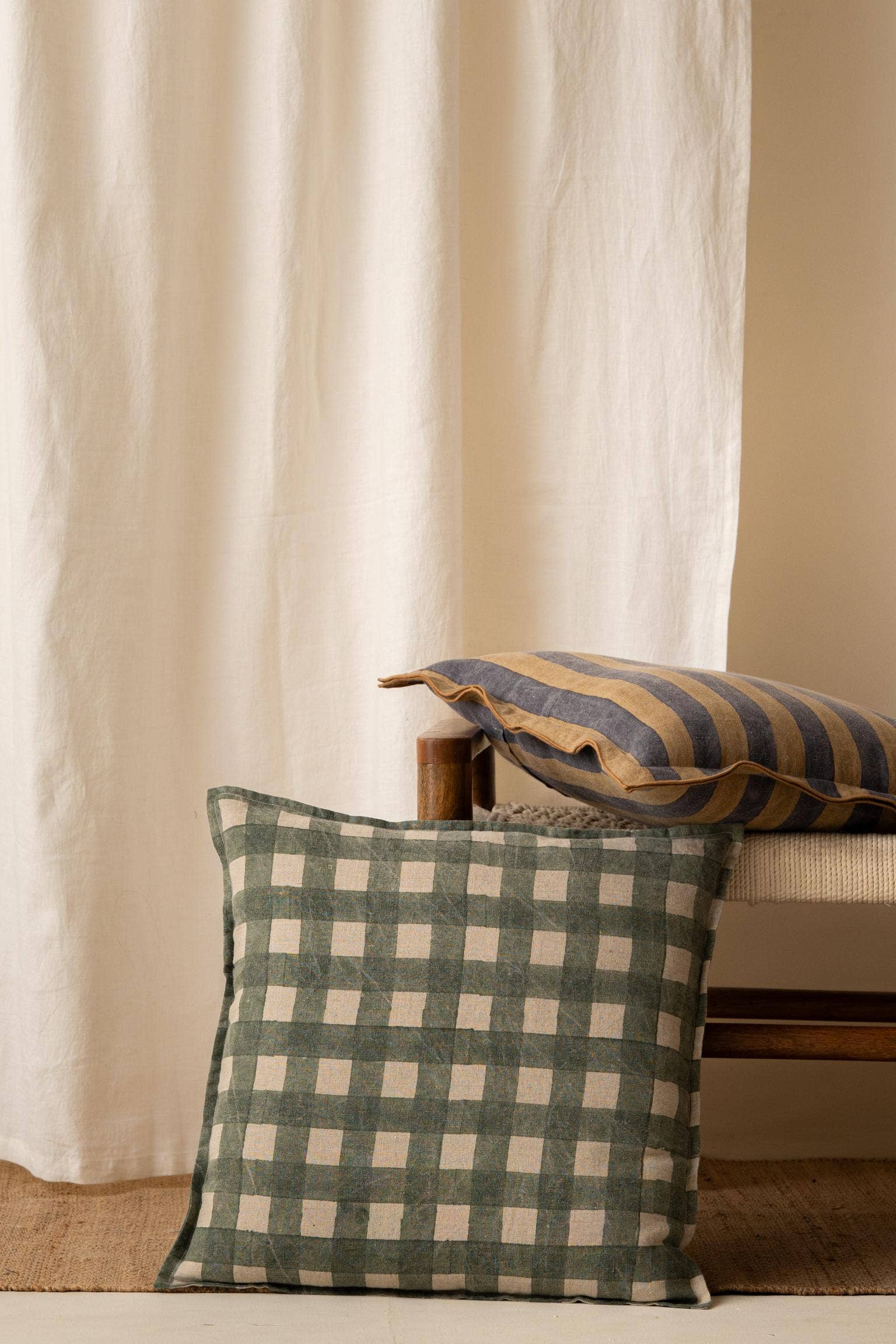 Live Linen - Vendita all'ingrosso Fodera cuscino decorativo - Copricuscino in Lino Olea2