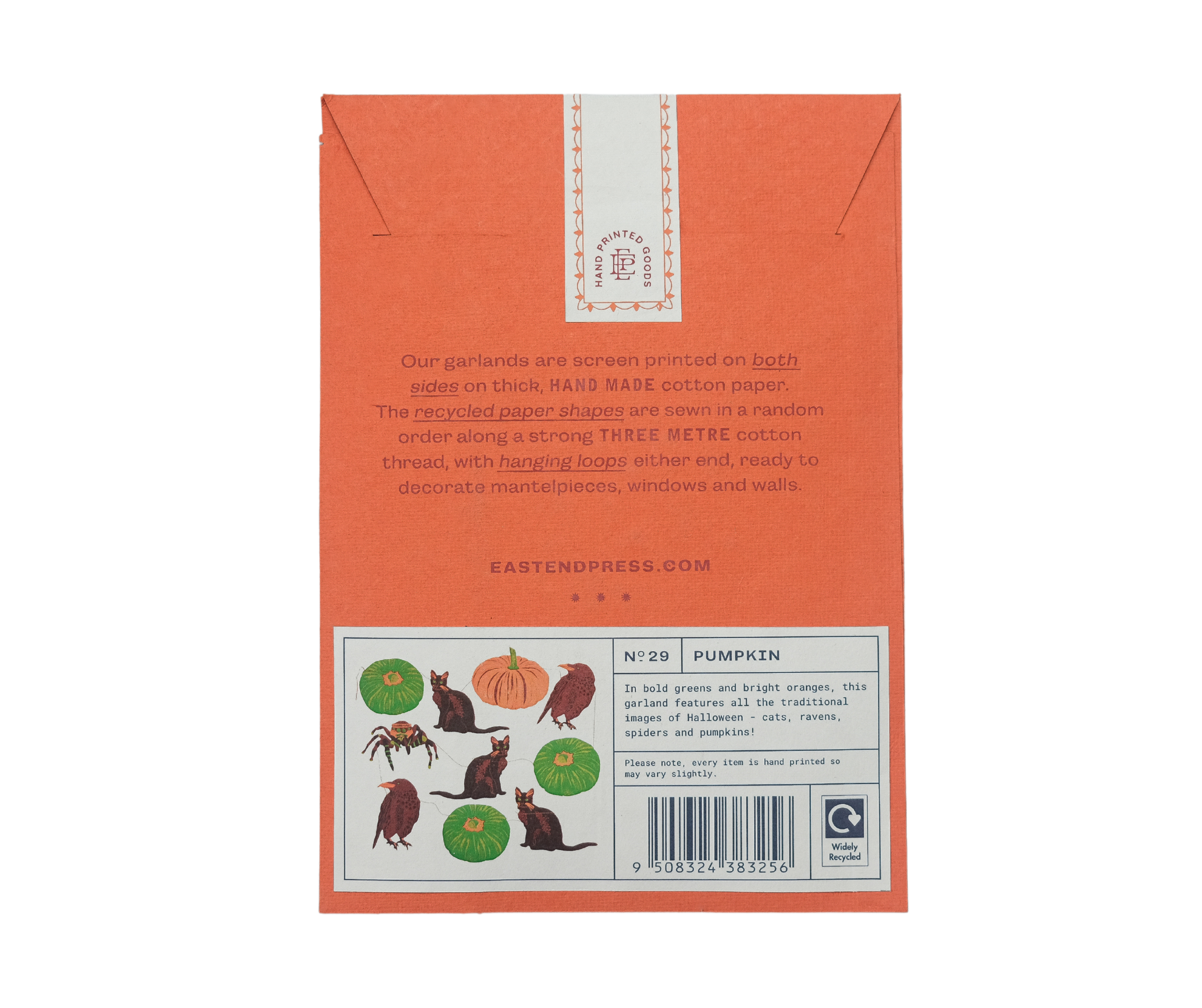 East End Press – wholesale Bunting/garland – Pumpkin Sewn Garland11