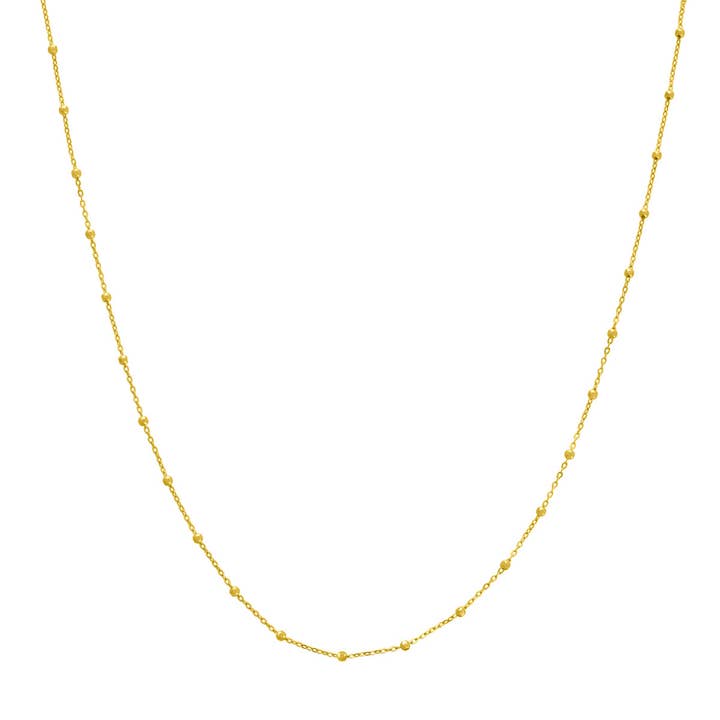Collier Saturn - Chaîne en or jaune massif 14 carats pour la vente par Alexis Jae