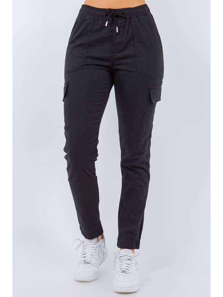 Veracci - Wholesale Pants - Women's - Stretch Twill Cargo Jogger Pants womens2