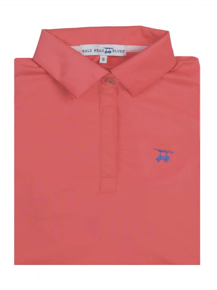 Polo Albatros pour femme - Solid Coral pour la vente par Bald Head Blues