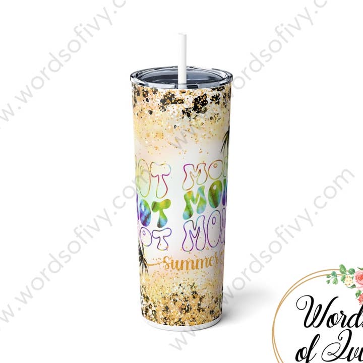 Skinny Tumbler - Hot Mom Summer for wholesale by Words of Ivy