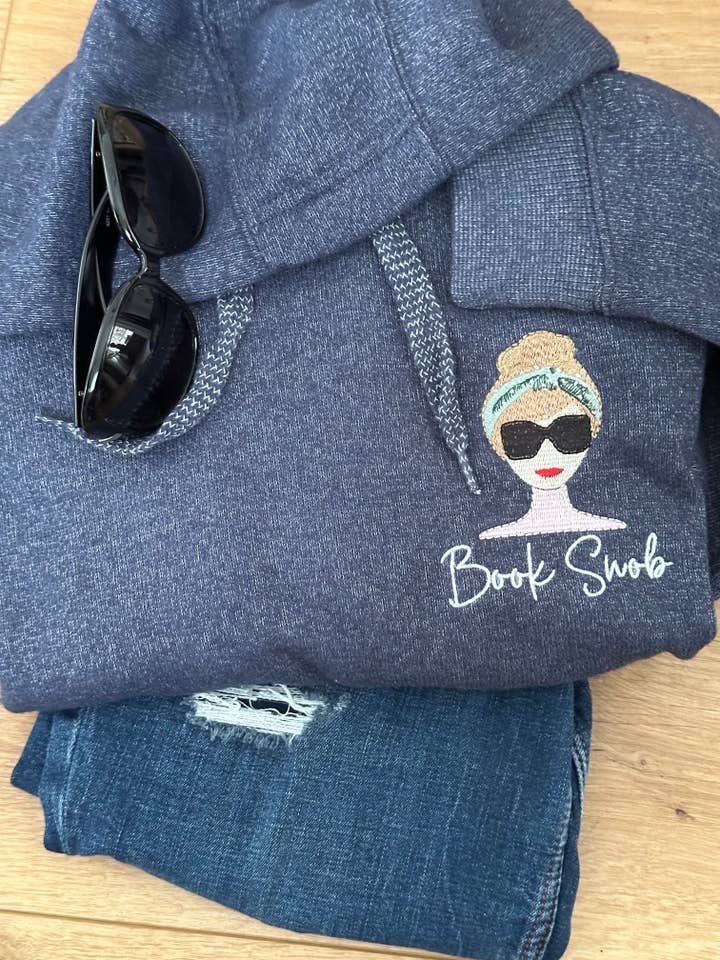 Felpa con cappuccio a tema libro, regalo Bookish, Sweater Book Snob per la vendita all'ingrosso da parte di Thready Thread Inc.