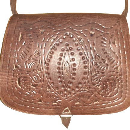 Hecho a mano - Wholesale Shoulder Bag - Women's - Round openwork bag with medium buckle7