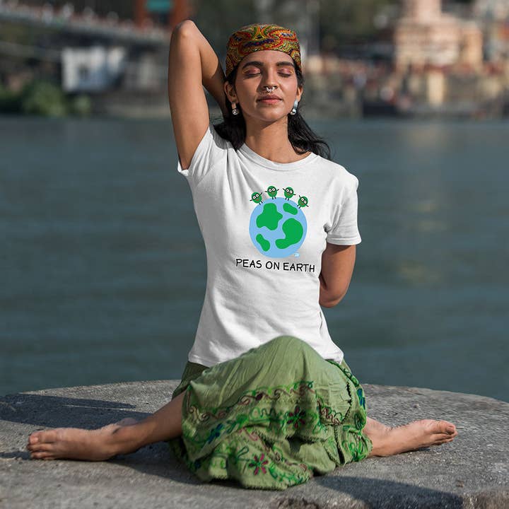 Todd Goldman Art Peas on Earth T-shirt voor wholesale door Artopia