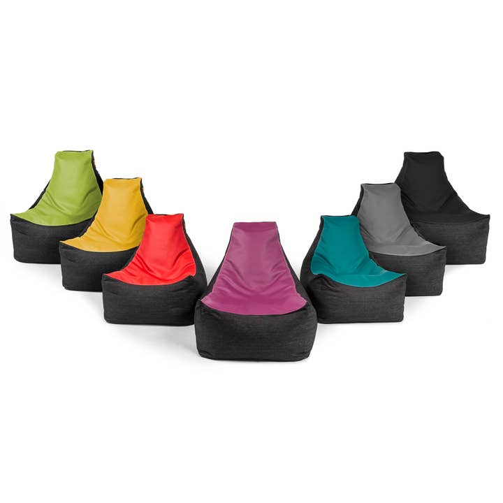 LuvU - Wholesale Chair - Jaxx Pixel Gamer Bean Bag Chair, Premium Vinyl / Dark Denim51
