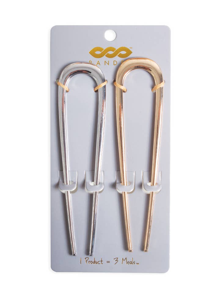 Molten - Confezione da 2 forchette per capelli per la vendita all'ingrosso da parte di BANDED