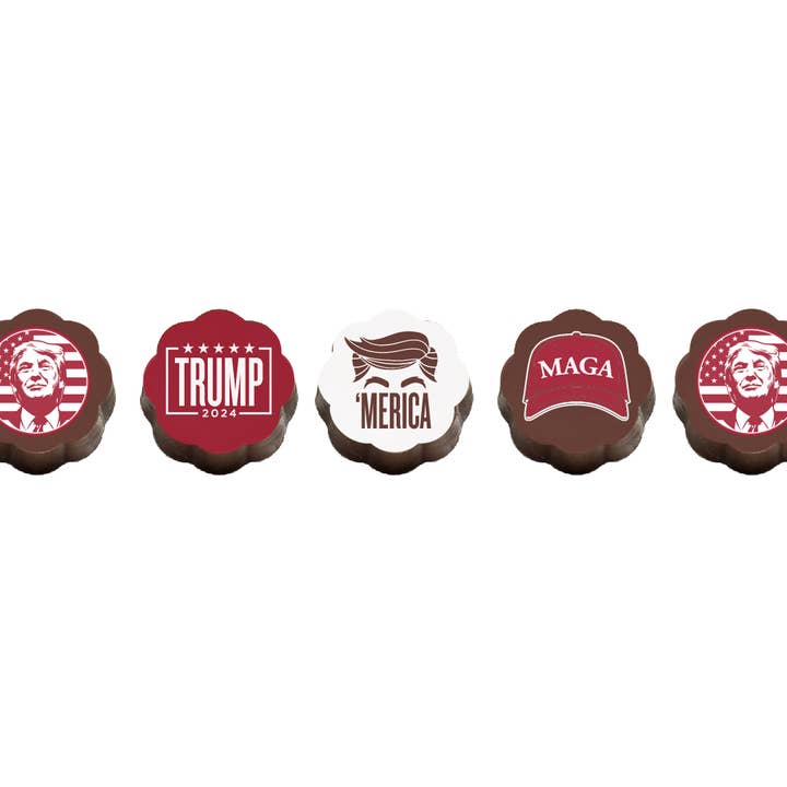 Chouquette - Wholesale Chocolate Covered Sweets - Trump 2024 Chocolate Covered Caramels (5p in box)