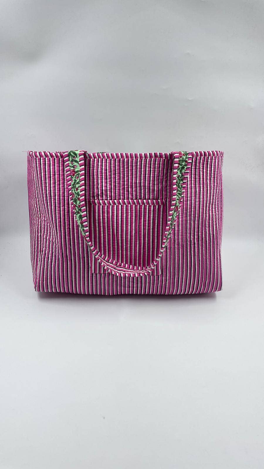 Funky Yak Ltd - Wholesale Tote Bag - Women's - 100% Cotton Kantha Quilted Boho Reversible (Small) Tote Bag2