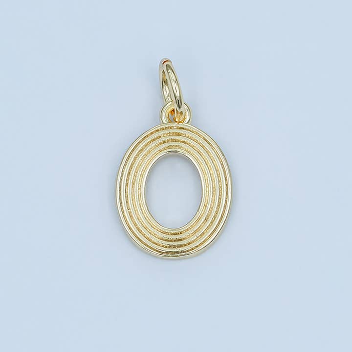 24K Gold Filled Groovy Disco Number Numerology Charm | M617 - M621 for wholesale by Aim Eternal