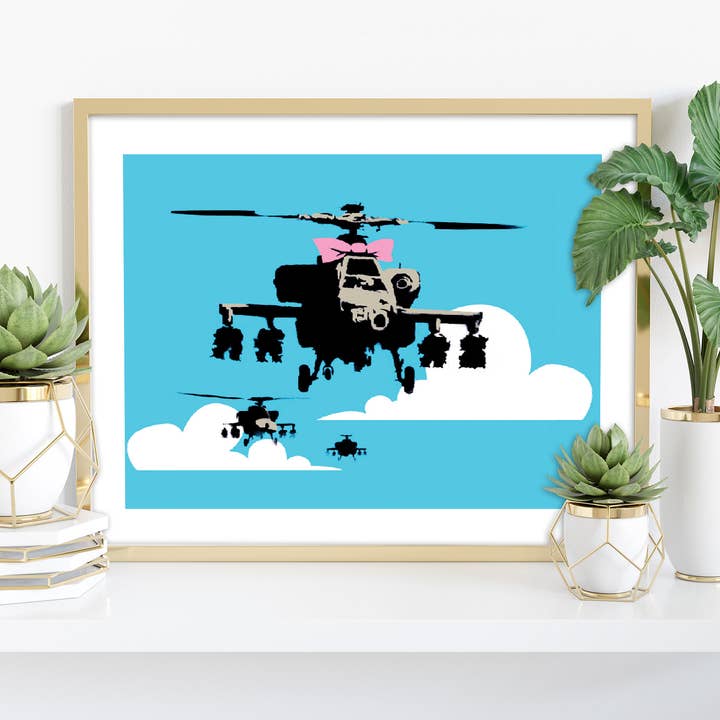 Graffiti Art - Helicopter Bow - 11X14” Premium Art Print for wholesale by Star Editions