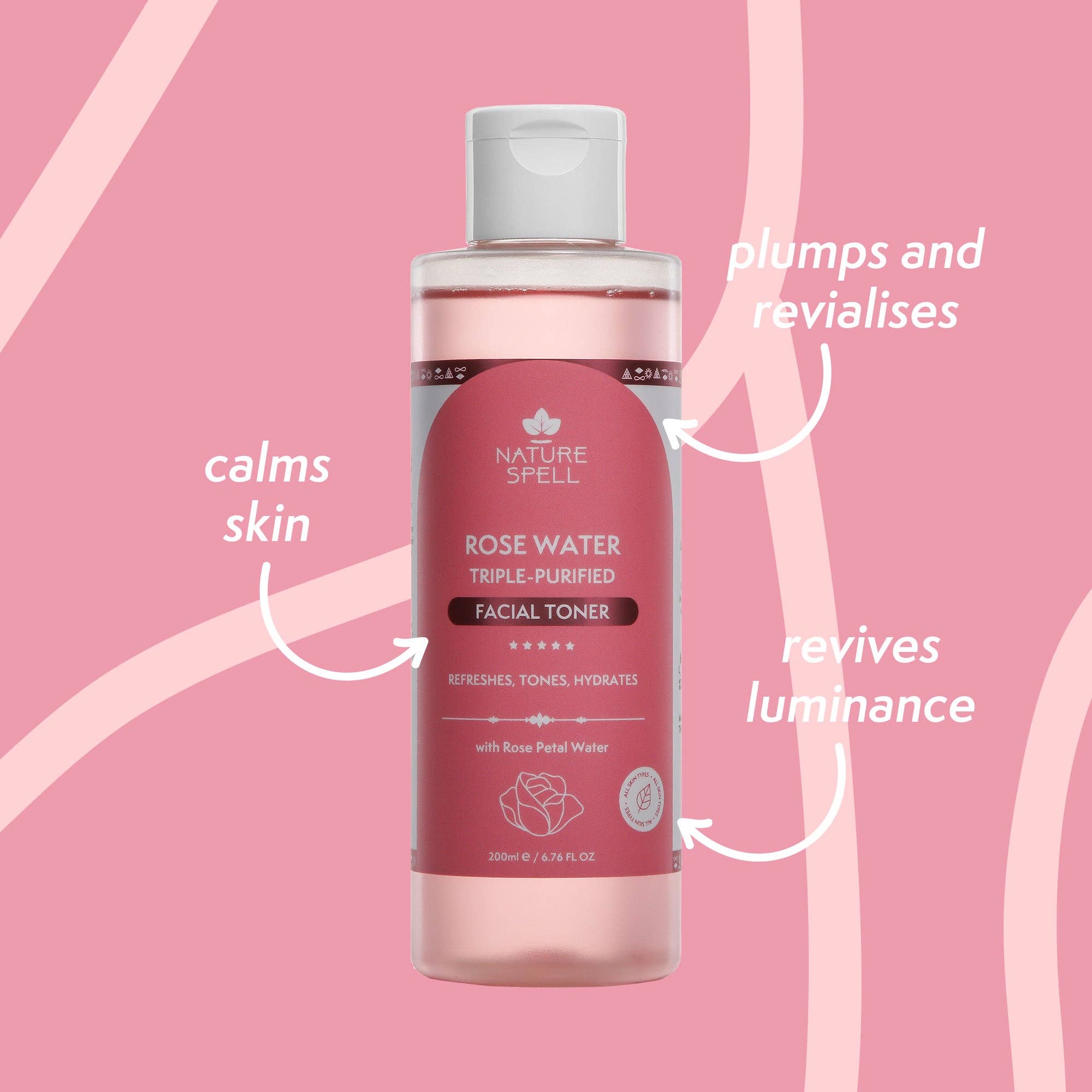 Nature Spell – wholesale Facial Toner – Nature Spell Rose Water Face Toner2