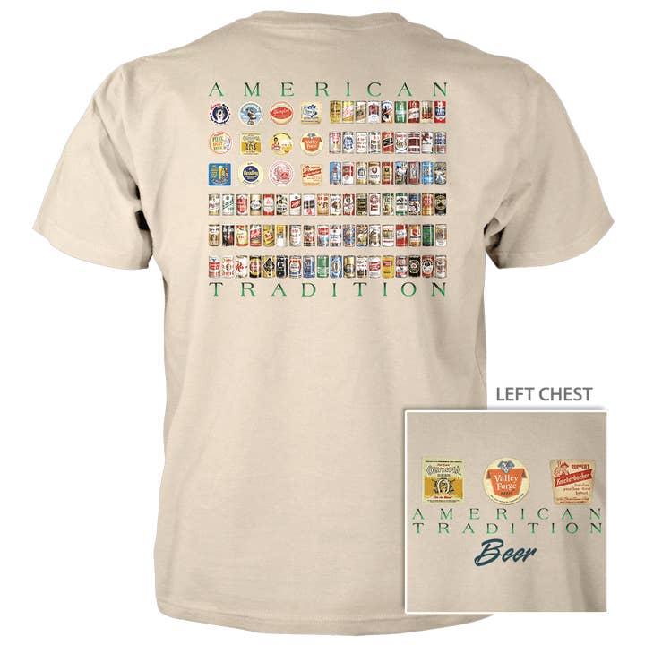 Beer Flag - 4.5 oz Cotton T-Shirt for wholesale by Taboo Apparel