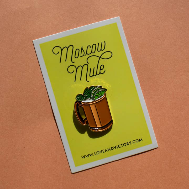 Moscow Mule Cocktail PIn for wholesale by Love & Victory