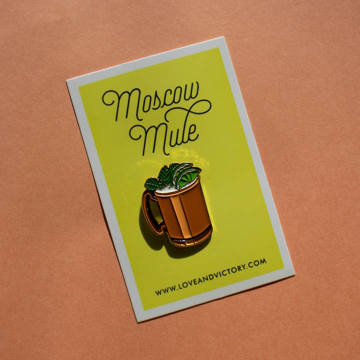 Love & Victory - Wholesale Lapel Pin/Button - Moscow Mule Cocktail PIn