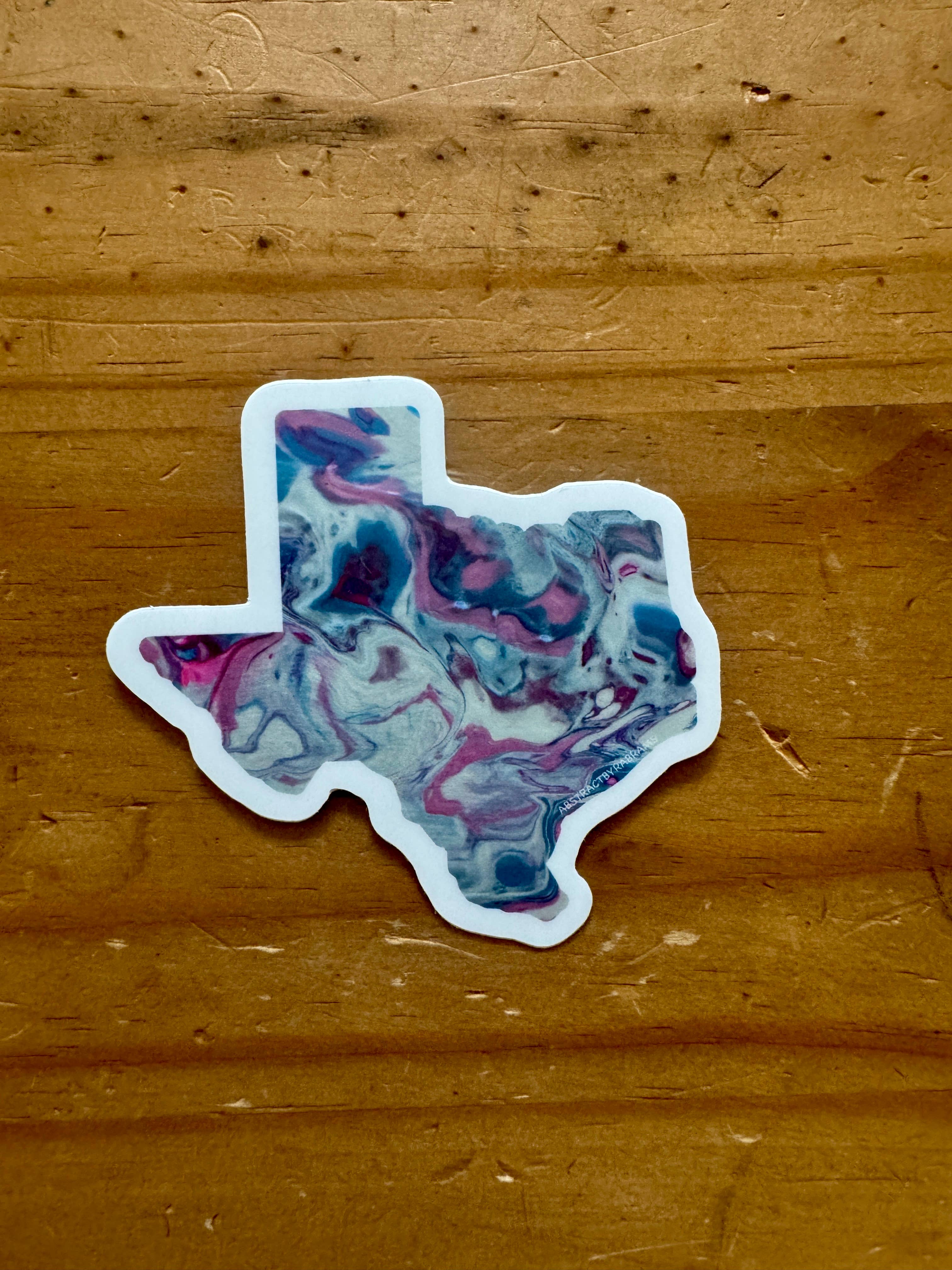 AbstractbyRabrams - Wholesale Sticker - Texas Vinyl Sticker - LGBTQ - Progress Pride and Trans - 3"4
