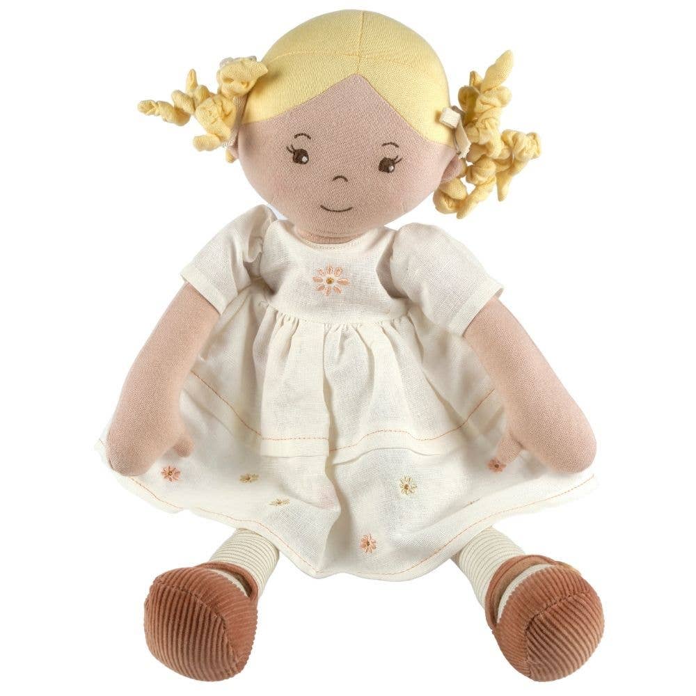 Tikiri Toys LLC - Wholesale Doll - Kids - Priscy Blonde Haired Doll in White Linen Dress/Display Box9